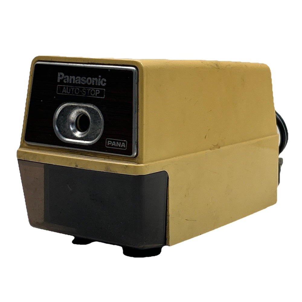 Vintage Panasonic Electric Pencil Sharpener KP-100 Auto-Stop School Japan Works
